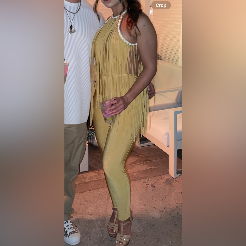 Bandage Fringe Jumpsuit